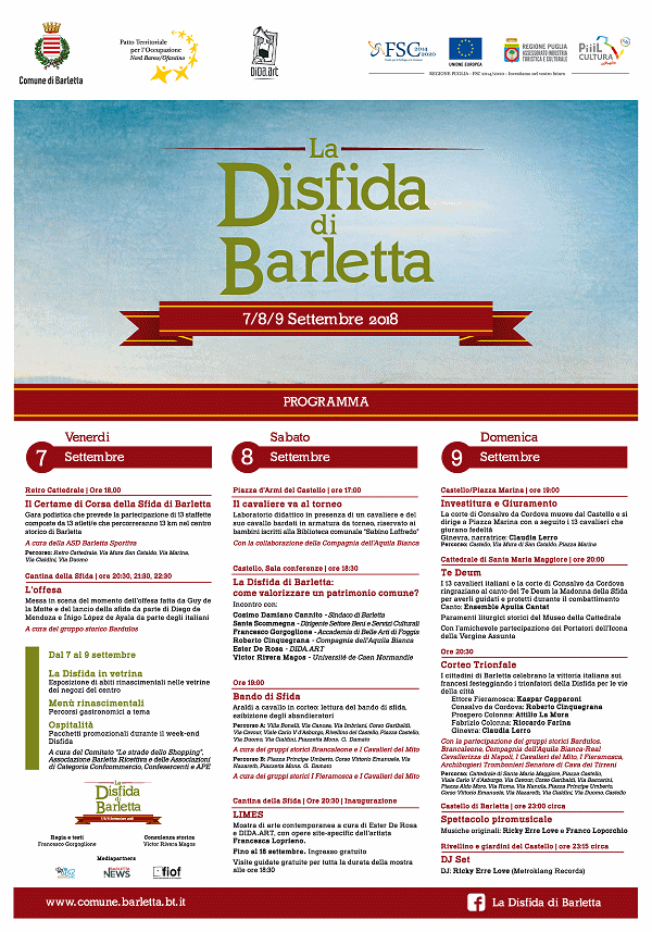 La Disfida di Barletta - 7/8/9 Settembre 2018