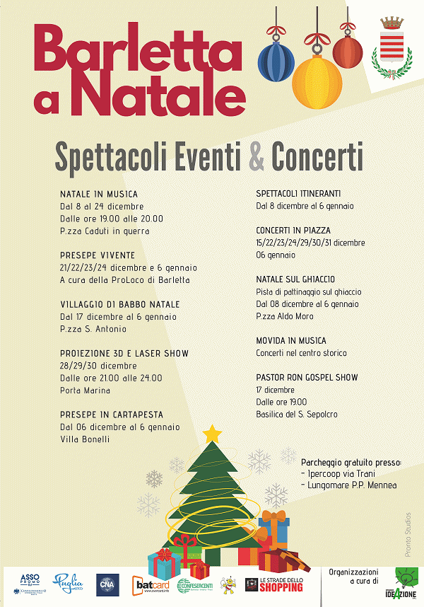 Barletta a Natale - Spettacoli, Eventi & Concerti